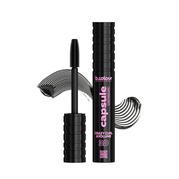 Тушь для ресниц суперстойкая b.colour professional Capsule Crazy Сurl & Volume Lash Mascara т. Black 5,5 мл