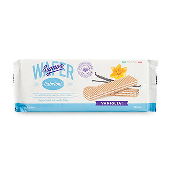 Вафли Cabrioni с ванильной начинкой 150г, Италия