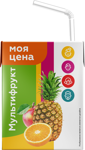 Напиток сокосодержащий Моя цена Мультифрукт 200 мл