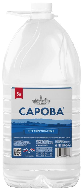 

Вода Сарова питьевая негазированная 5 л
