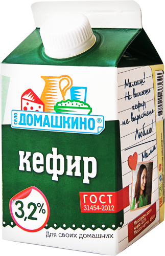 

Кефир Село Домашкино 3.2% 450 мл