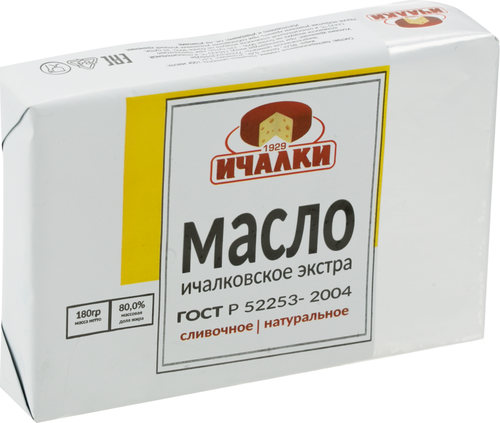 

Масло сливочное Ичалки Ичалковское Экстра 80% 180 г