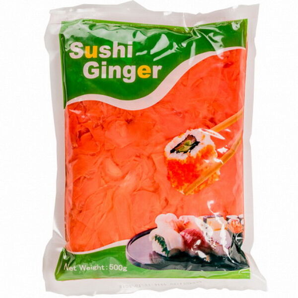 Имбирь Sushu ginger маринованный розовый имбирь маринованный вес 0,5кг Китай