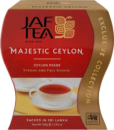 Чай JAF Величественный Цейлон черн байх цейл лист 100г 