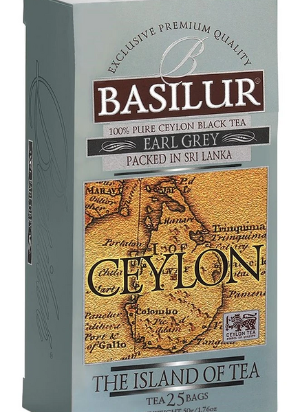 Чай Basilur Чайный Остров Цейлон, Earl Grey, 25х2 г