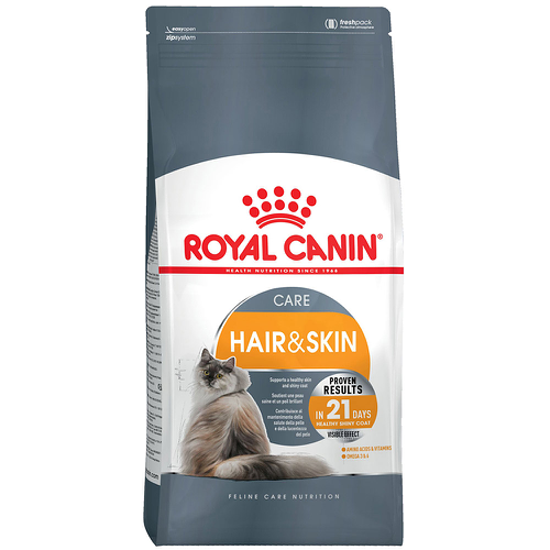 Корм для кошек Royal Canin Hair&Skin для здоровья кожи и шерсти, 400г