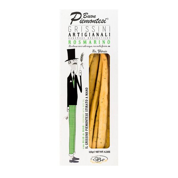 Хлебные палочки Grissinificio Bo Гриссини с розмарином ручной работы