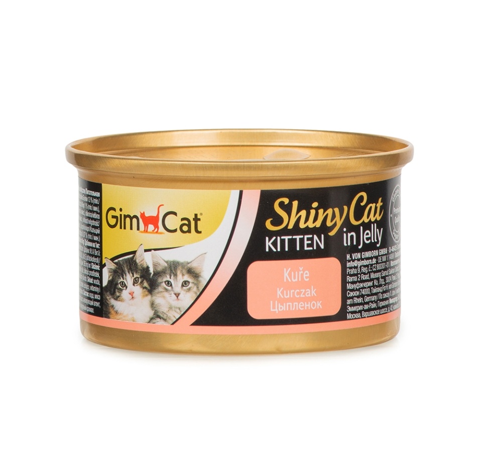 

Консервы для котят GimCat ShinyCat Filet Цыпленок 70 г