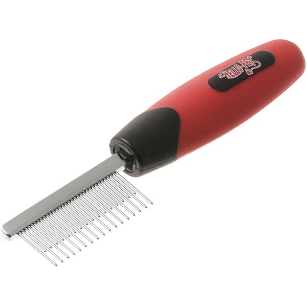 Расческа для кошек и собак разнозубая мини