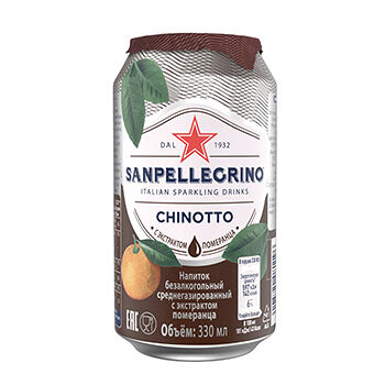 Газированный напиток Chinotto, Sanpellegrino 0.33 л , Италия