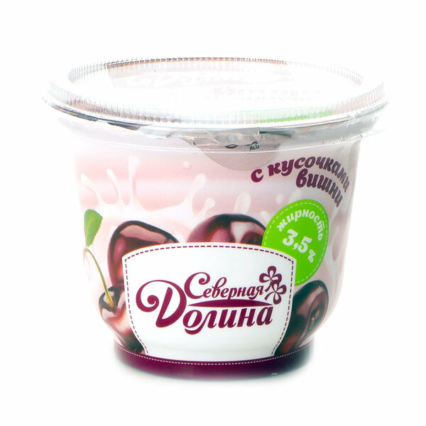 Йогурт с кусочками вишни ТМ Северная Долина