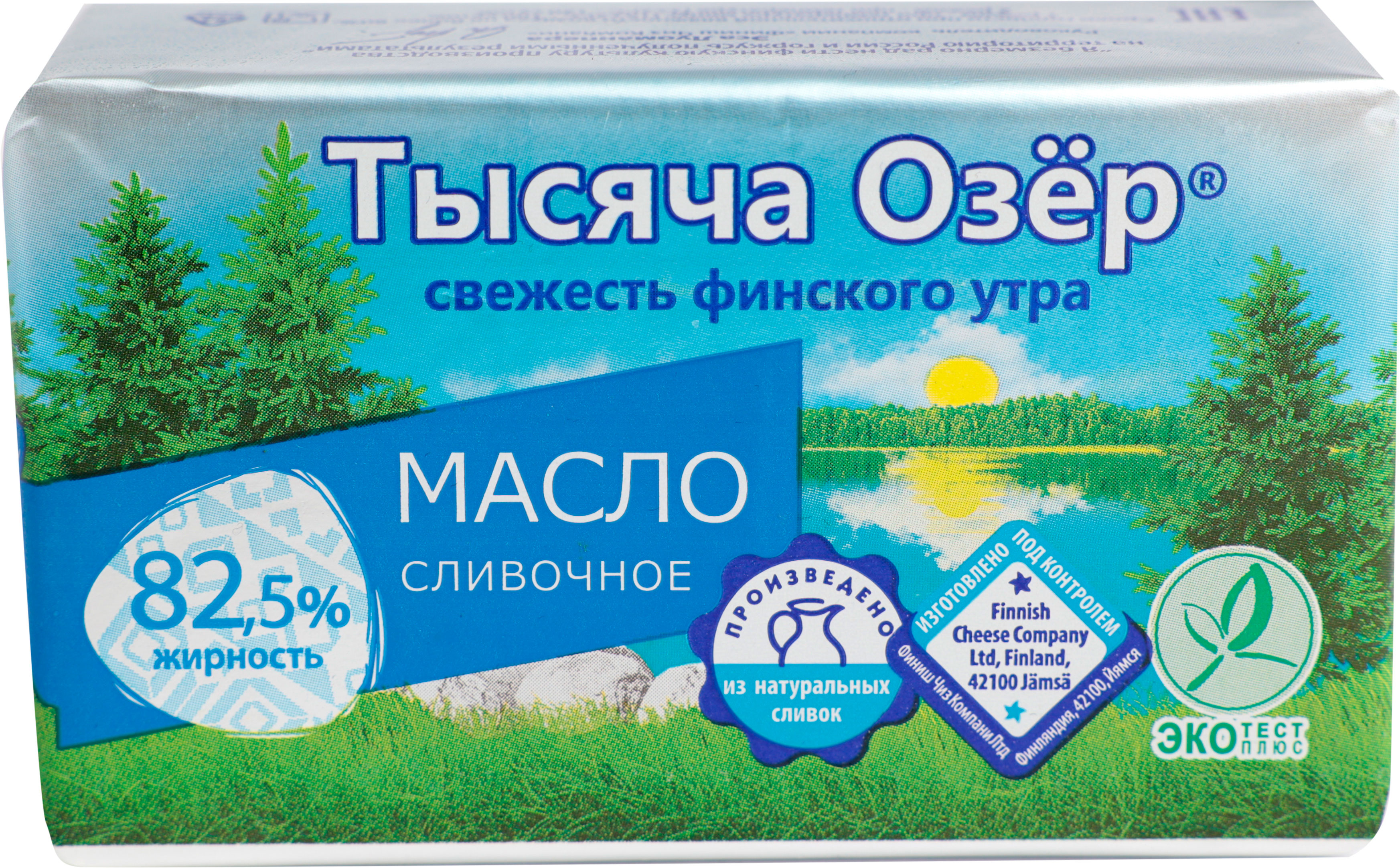 

Масло сладко-сливочное Тысяча Озер 82.5%
