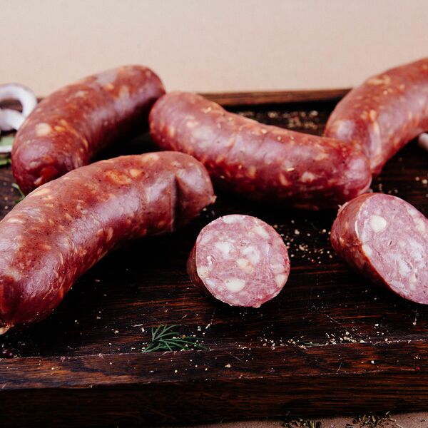 Колбаски Испанские с сыром копчено-вареные