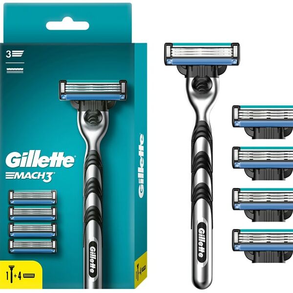 Бритва Gillette Mach3 с 5 сменными кассетами