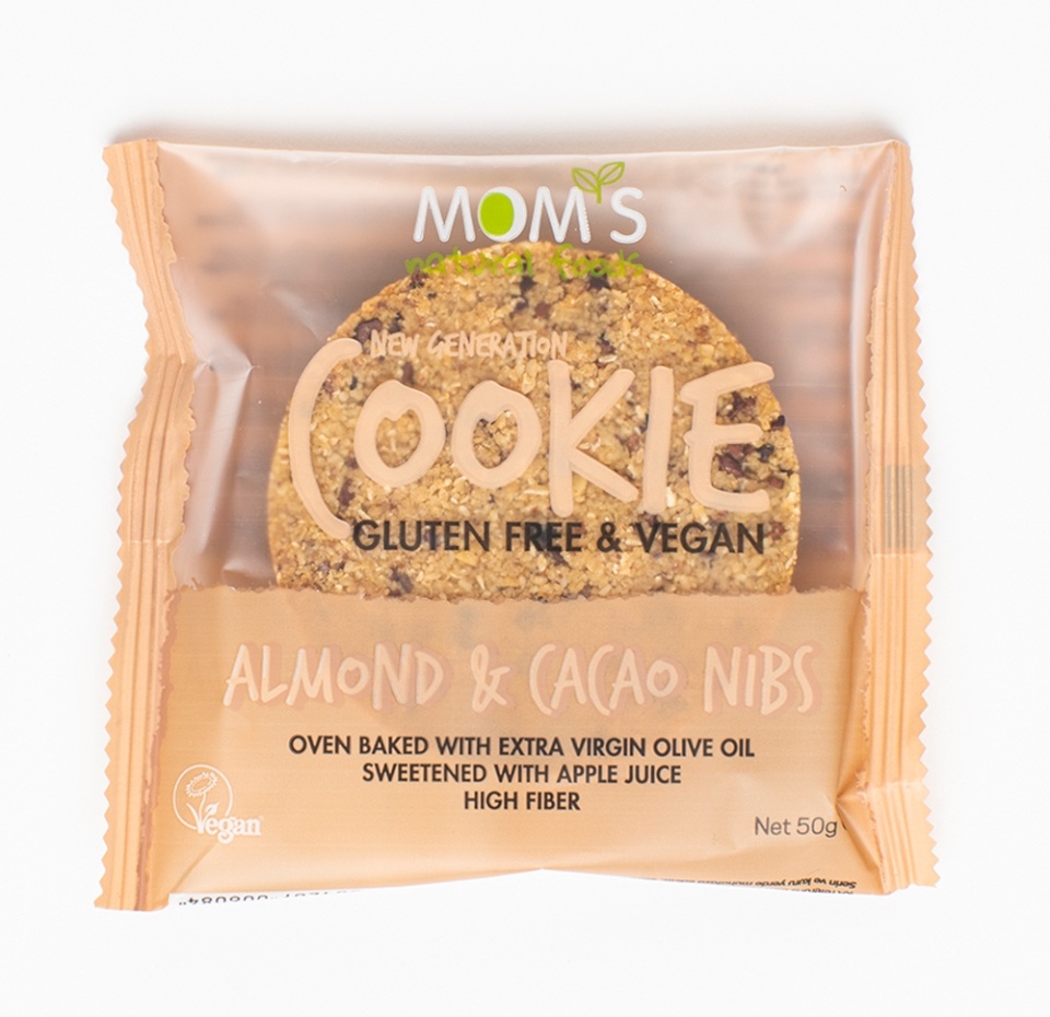 

Печенье безглютеновое Mom's natural foods Миндаль-Какао нибсы без сахара 50 г