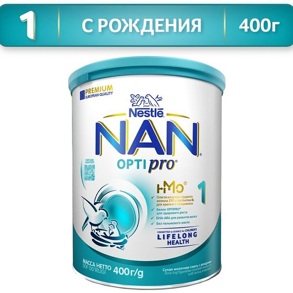 Смесь NAN 1 OPTIPRO молочная 400г