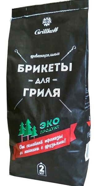 Брикеты для гриля Grillkoff древесноугольные 2кг