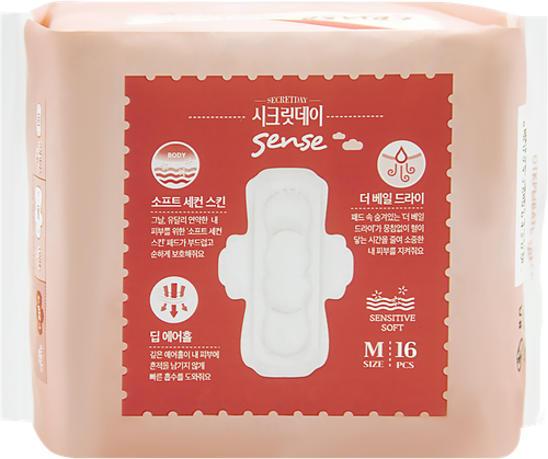 

Прокладки Secret day Sense ультратонкие дышащие medium 16 шт.