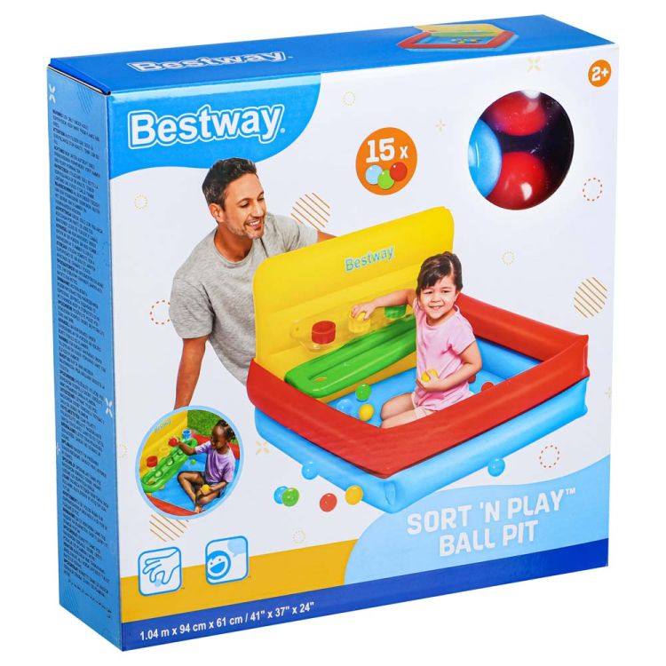 

Бассейн игровой надувной Bestway 104x94x61см, Арт. 52546