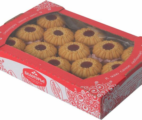 Печенье Белогорье Везелица клубничное, 550г