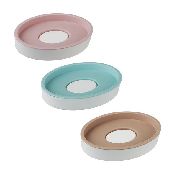 Vetta мыльница овальная, пластик, 12х8,5см, в ассортименте