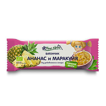 Батончик Тропический Fleur Alpine Ананас и Маракуйя для всей семьи