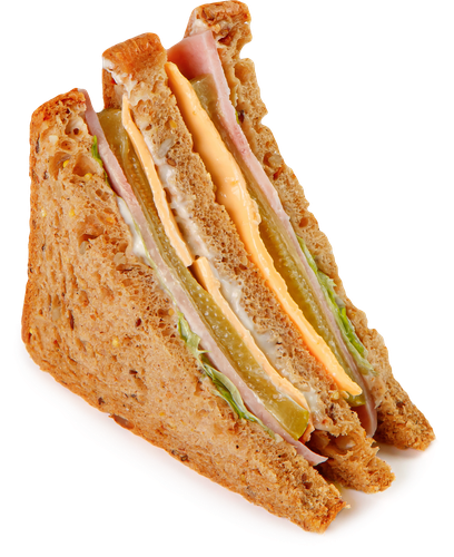 

Сэндвич Киты еды с ветчиной и огурцом на ржаном хлебе 120 г