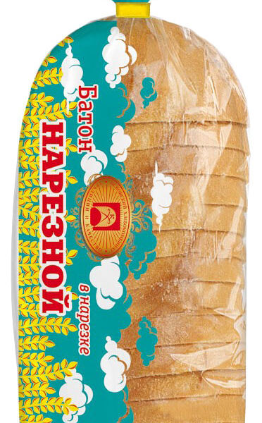 Батон Псковский ХК Нарезной пшеничный в нарезке