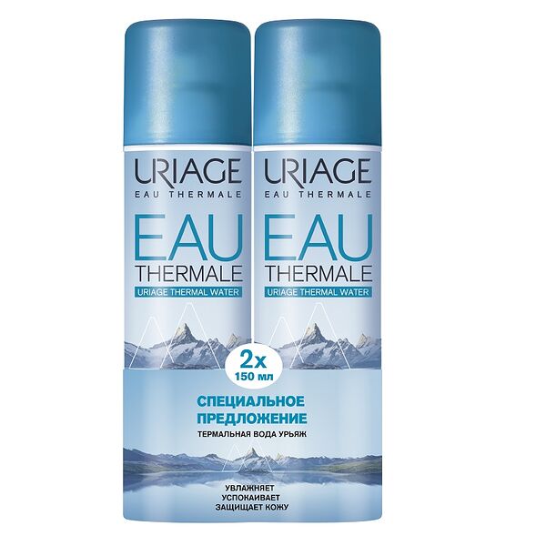 Uriage Eau thermale Термальная вода спрей 150 мл 2 шт