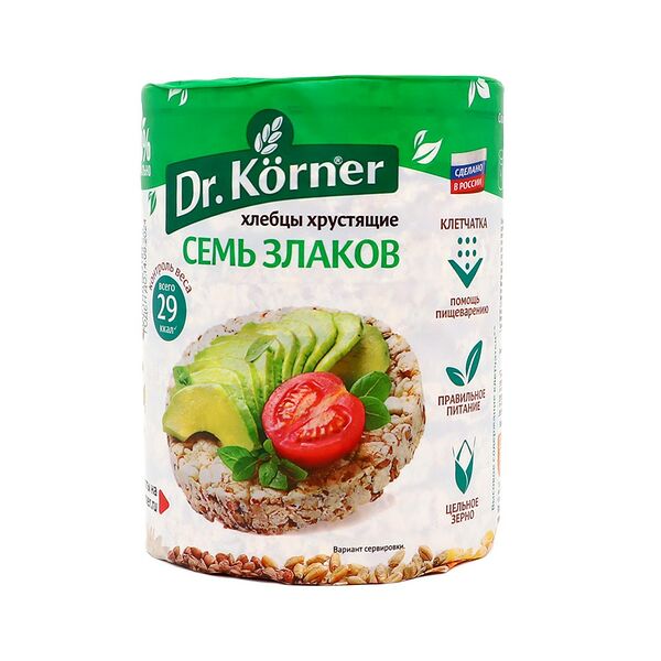 Хлебцы хрустящие Dr. Korner семь злаков 100г