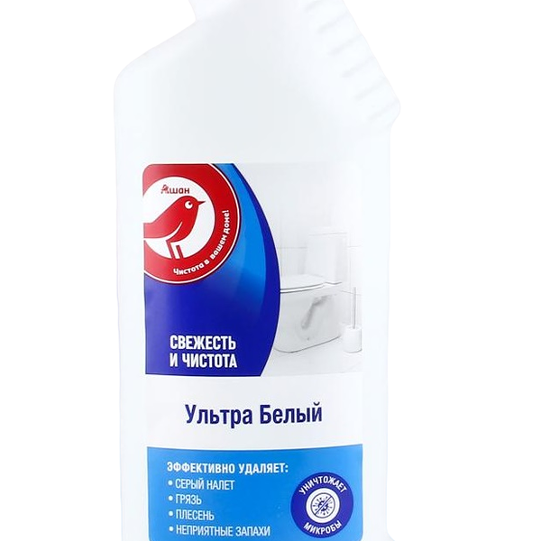 Гель чистящий Ашан Красная птица Ультра Белый