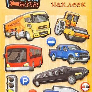 Наклейки мягкие PATULA Машины, в ассортименте
