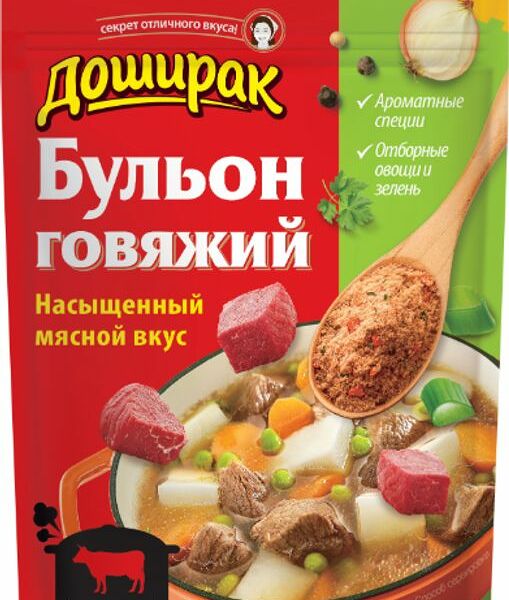 Бульон Доширак со вкусом говядины 90г