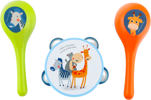 

Набор игровой Bigga Тамбурин и маракасы, 3 предмета