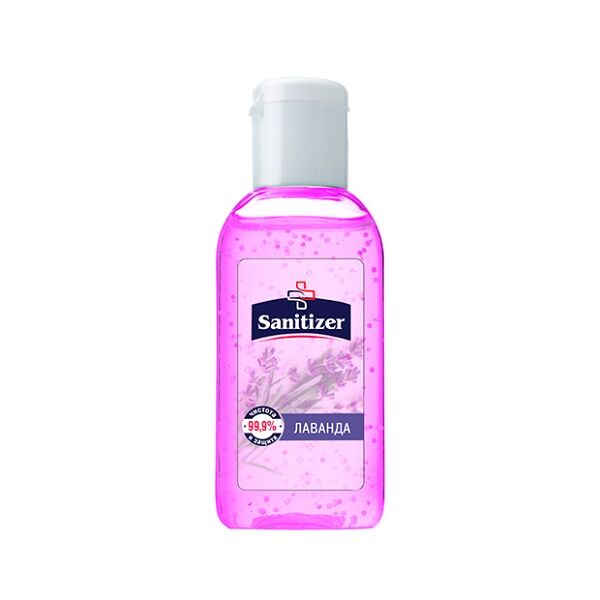 Sanitizer Антисептический гель для рук Лаванда, гель для рук, антисептический, 50 мл, 1 шт.