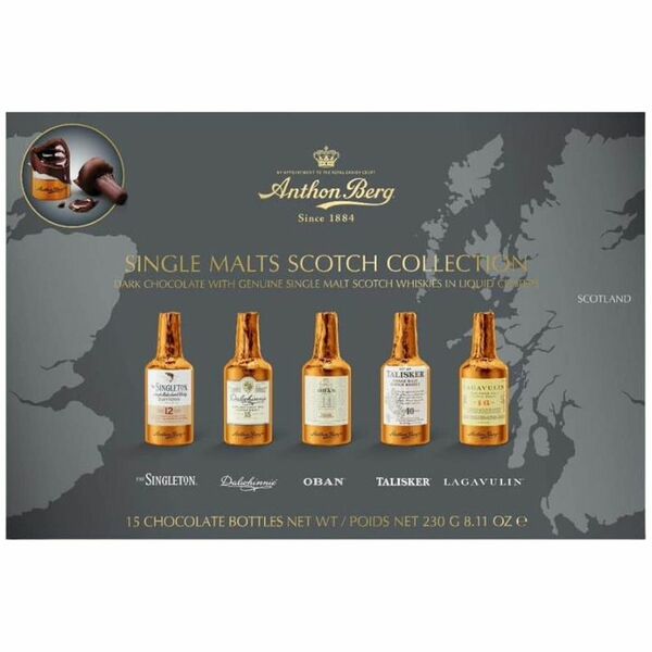 Конфеты Anthon Berg Chocolate Liqueurs Single Malts шоколадные