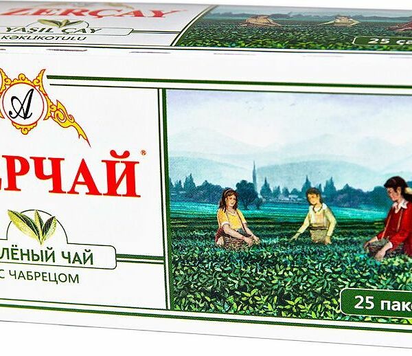 Чай зеленый Azercay с чабрецом в пакетиках, 25 шт.