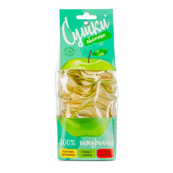 Сушки из зелёных яблок
