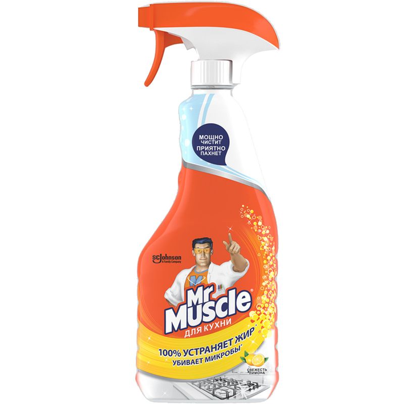 

Чистящее средство Mr.Muscle Эксперт для кухни Свежесть лимона спрей 500 мл