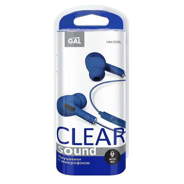 Гарнитура HM-095BL синяя ТМ Gal (Гал)