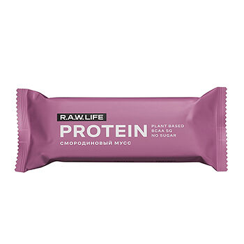 Батончик протеиновый R.A.W.Life Protein смородиновый мусс