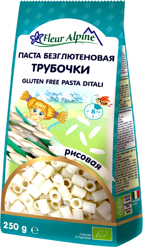 Макаронные изделия Fleur Alpine Безглютеновые рисовые трубочки 250 г