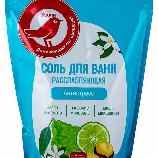 Соль для ванн Ашан Красная птица Антистресс