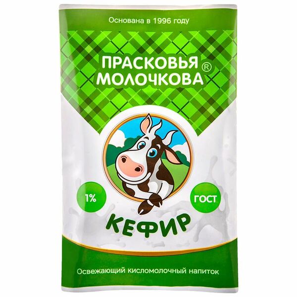 Кефир Прасковья Молочкова 1%, 900г