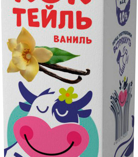 Коктейль молочный Тёлушка ваниль 1%