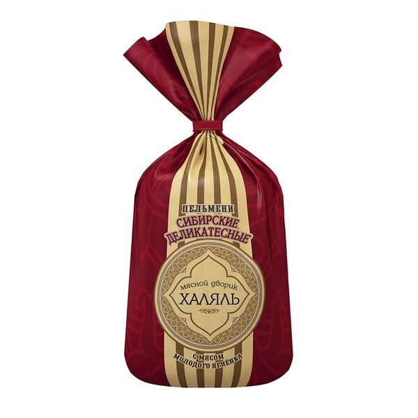 Пельмени Мясной дворик Халяль Сибирские Деликатесные из баранины 800г