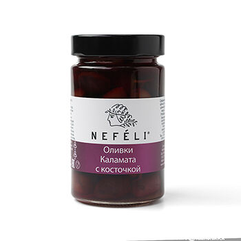 Оливки NEFELI Каламата c косточкой