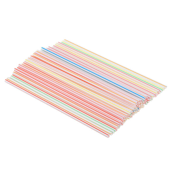Трубочки для напитков 70 шт, 19.5x0.5 см, цветные
