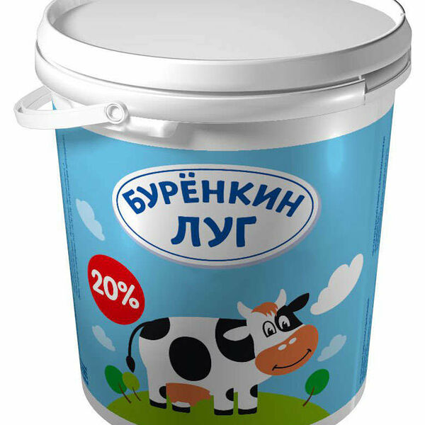 Продукт сметанный 20% ТМ Бурёнкин луг