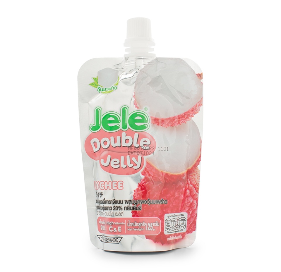 

Желе Jele с кокосовой мякотью cо вкусом личи 125 г